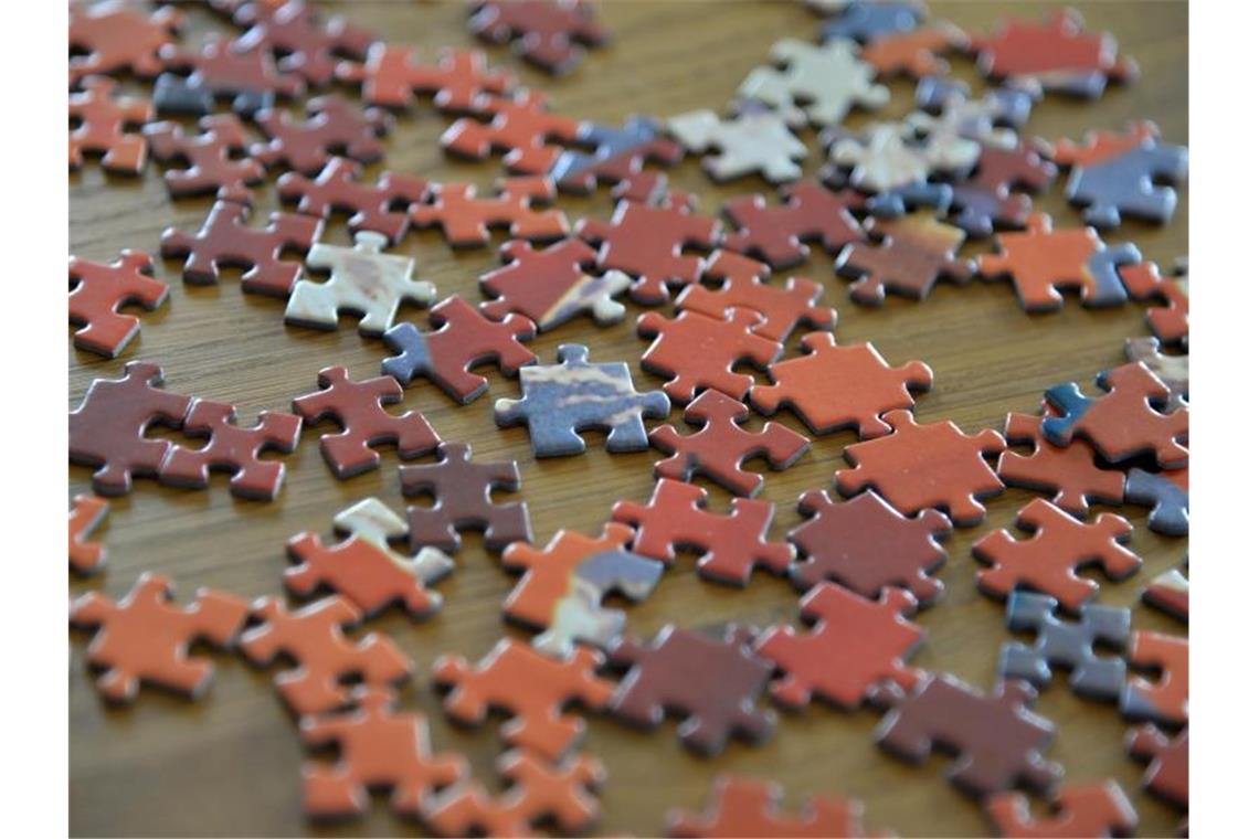 Lieferengpässe beim Spielzeug vor Weihnachten möglich In Corona-Zeiten wird wieder mehr gepuzzelt. Foto: Harald Tittel/dpa