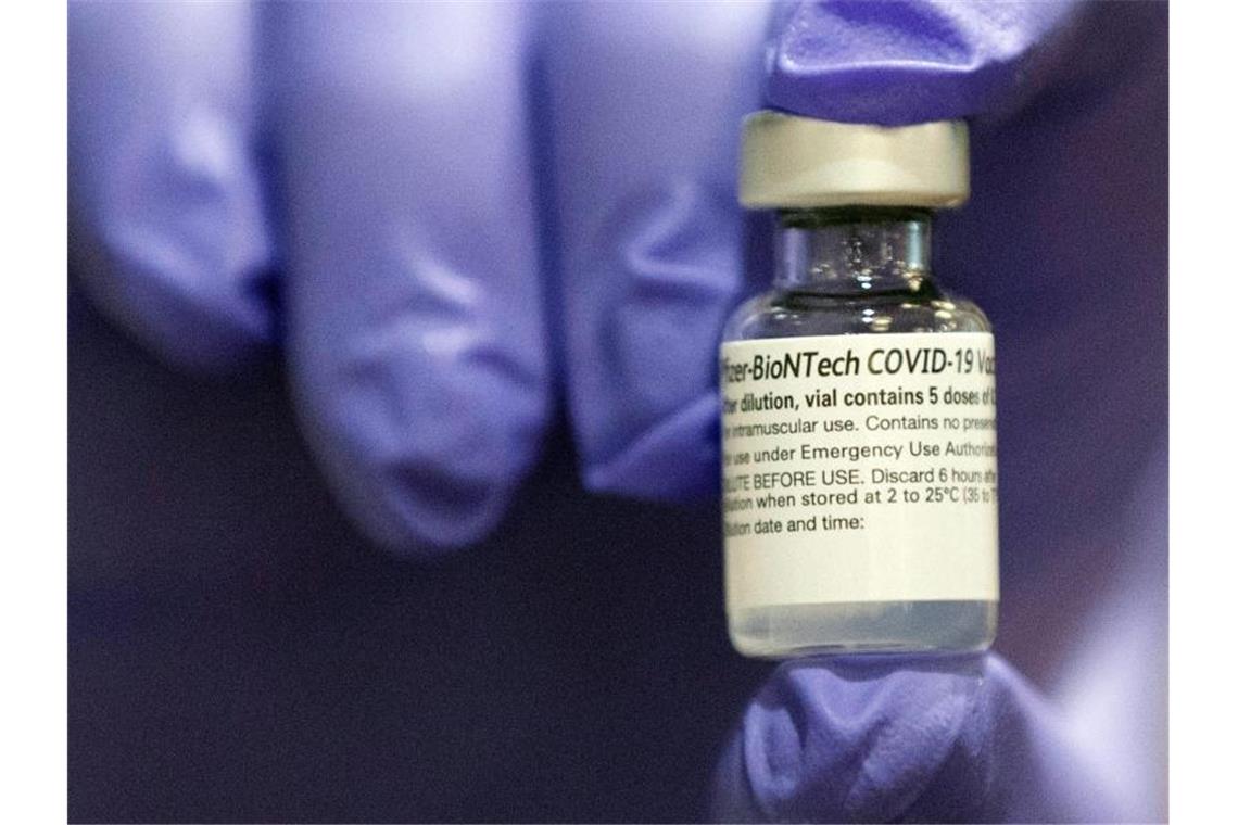 In den USA wird der Impfstoff von Pfizer und Biontech bereits eingesetzt. Foto: Mike Morones/The Free Lance-Star/AP/dpa