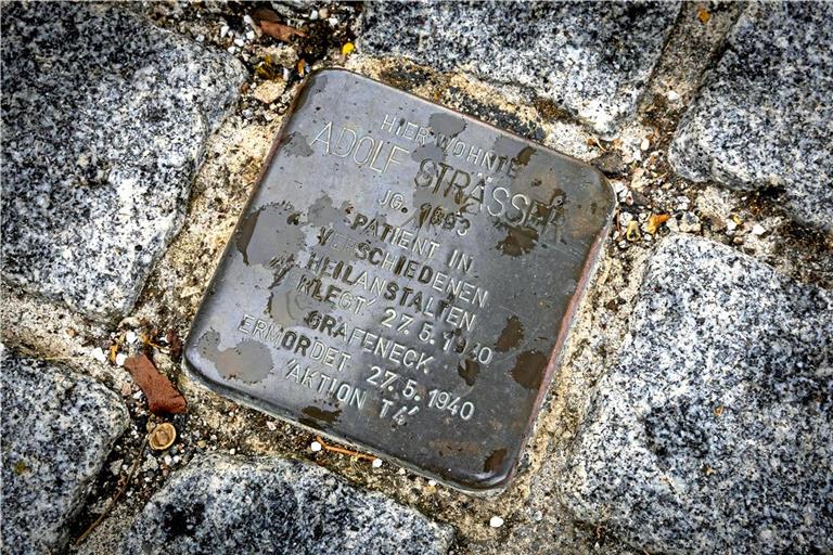 In der Backnanger Ludwigstraße war der letzte Wohnort Adolf Strässers. Foto: Alexander Becher
