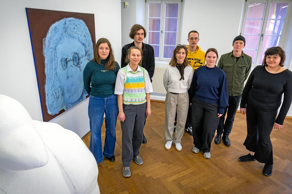 In der Galerie der Stadt Backnang stellen die Studierenden der Klasse von Reto Boller Werke aus. Foto: Alexander Becher
