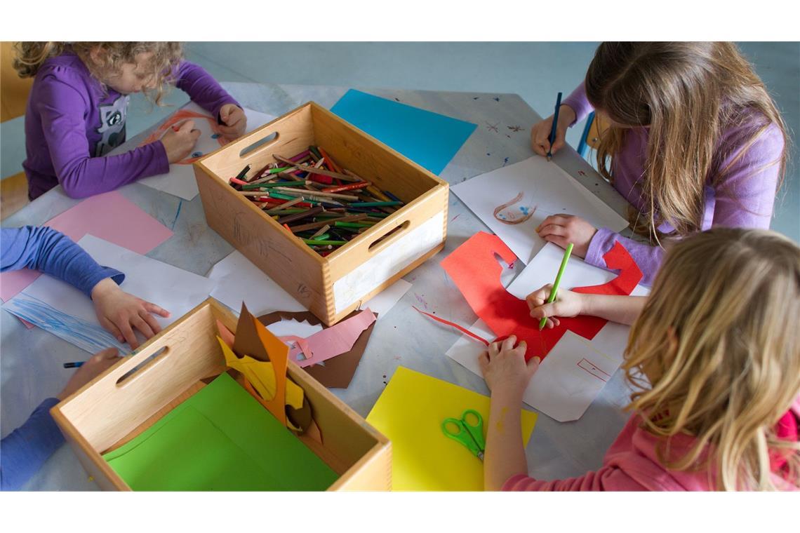 In der Grundschulbetreuung sollen Kinder  nicht nur lernen, sondern auch malen und spielen.