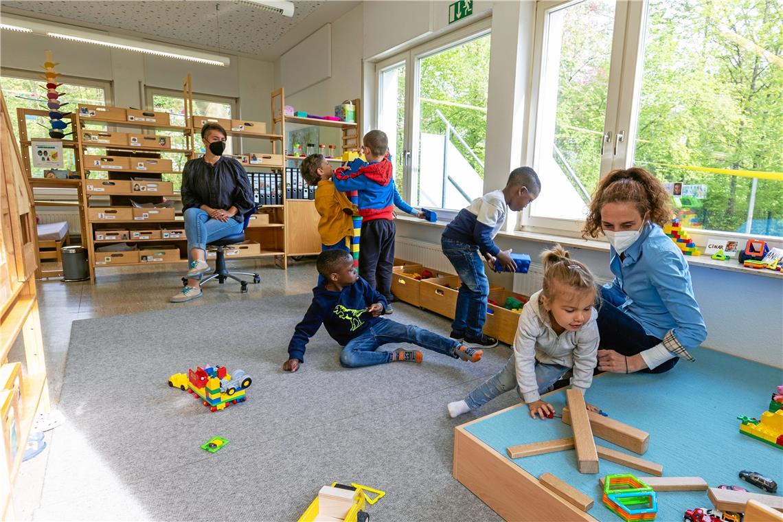 Backnanger Sprach-Kitas können weitermachen In der Kita Ob der Ekertsklinge haben 93 Prozent der Kinder einen Migrationshintergrund. Sie bekommen besondere Unterstützung beim Deutschlernen. Archivfoto: Alexander Becher