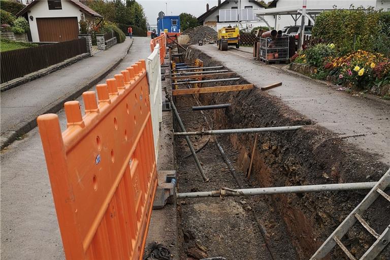 In der Lerchenstraße laufen die letzten Kanalsanierungen. Foto: Gemeinde Großerlach