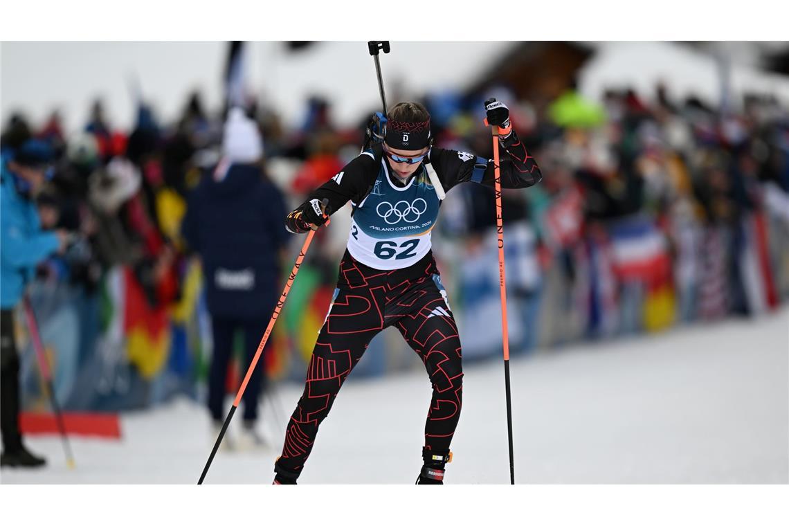 In der Loipe hat Franziska Preuß derzeit weniger Probleme.