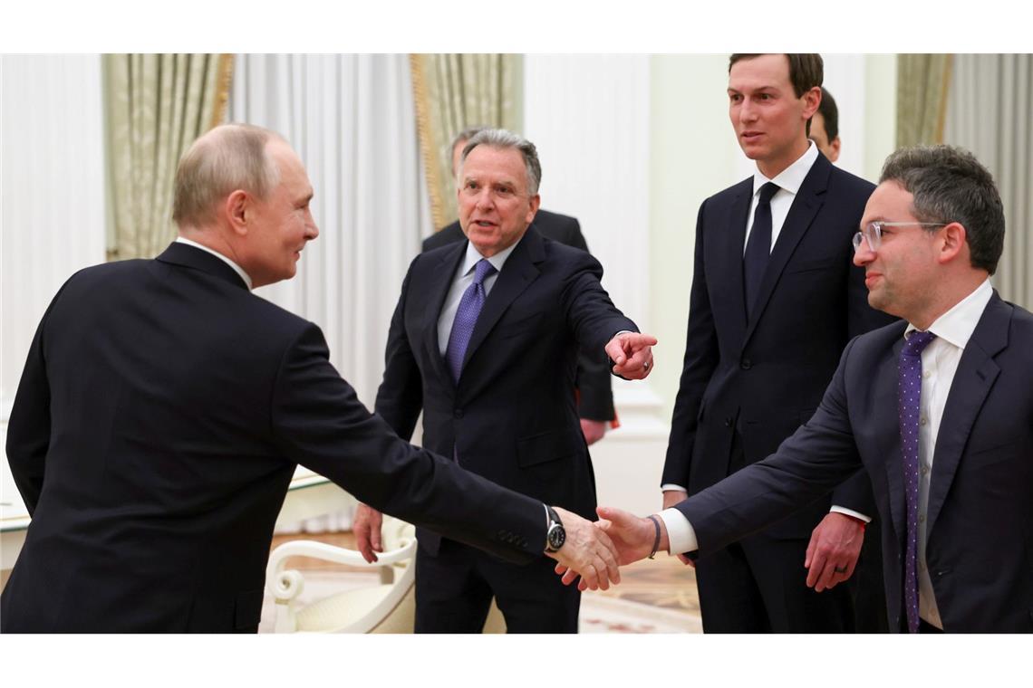 In der Nacht wurde der US-Sondergesandte Witkoff von Kremlchef Putin empfangen.