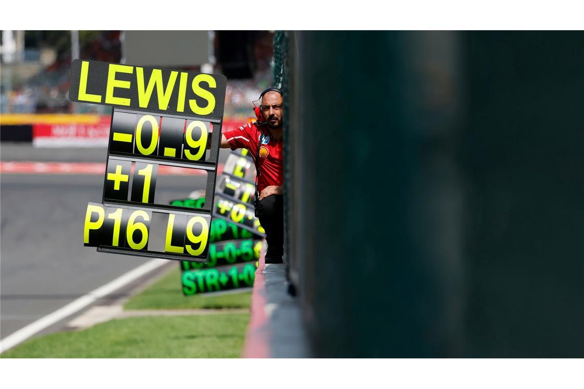 Hamilton im Ferrari unter Druck: Der Kampf gegen sich selbst In der Qualifikation in Belgien gab es nur Platz 16 für Hamilton.