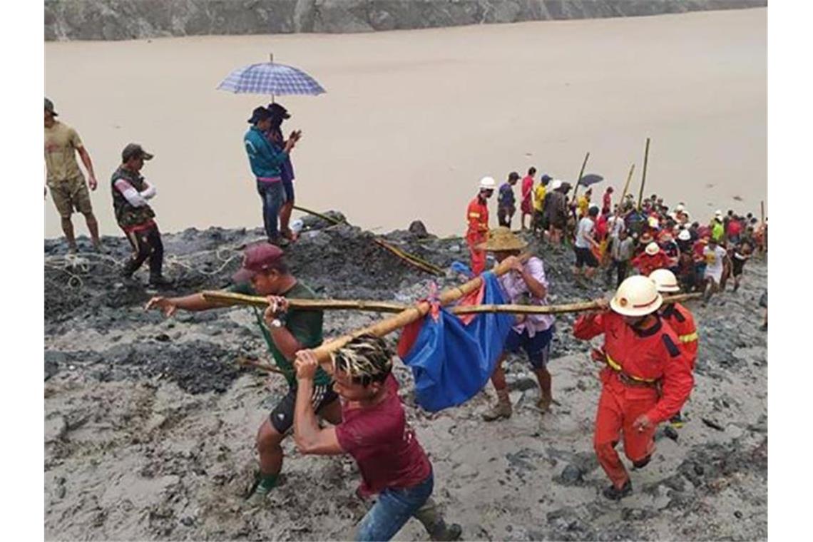 Tödliches Minen-Unglück: 126 Menschen sterben in Myanmar