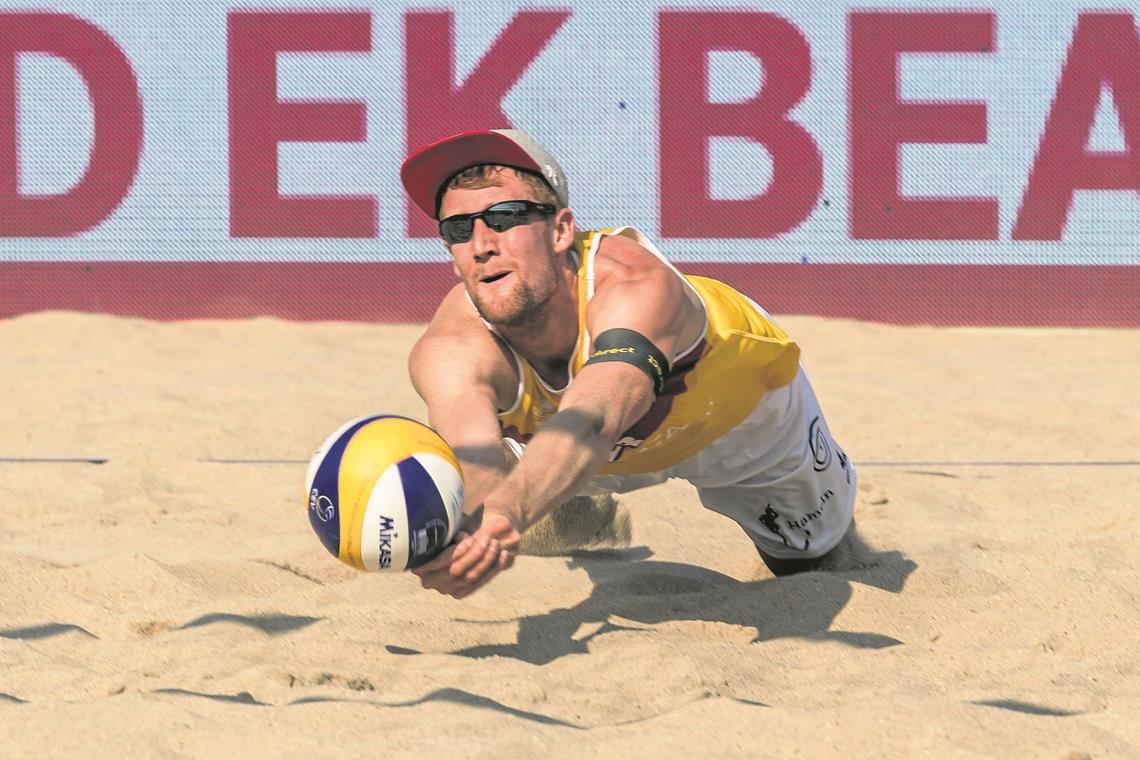 In der Runde der letzten 16 ausgeschieden: Beachvolleyballer Yannick Harms.Foto: Imago