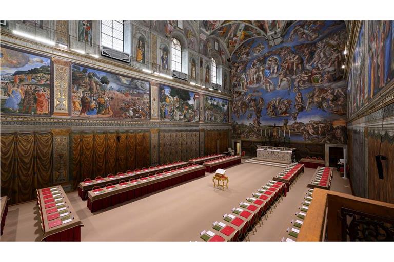 In der Sixtinischen Kapelle entscheidet sich in den nächsten Tagen, wer neuer Papst wird.