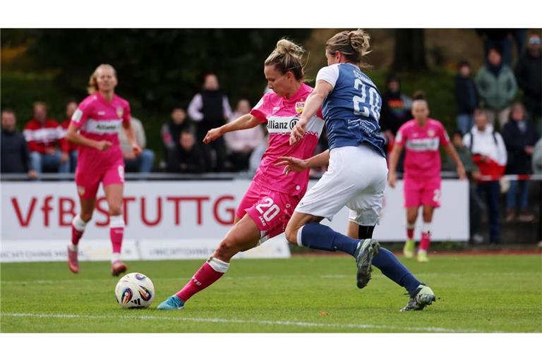 In der vergangenen Saison spielten die Frauen des VfB gegen Turbine Potsdam in pink.