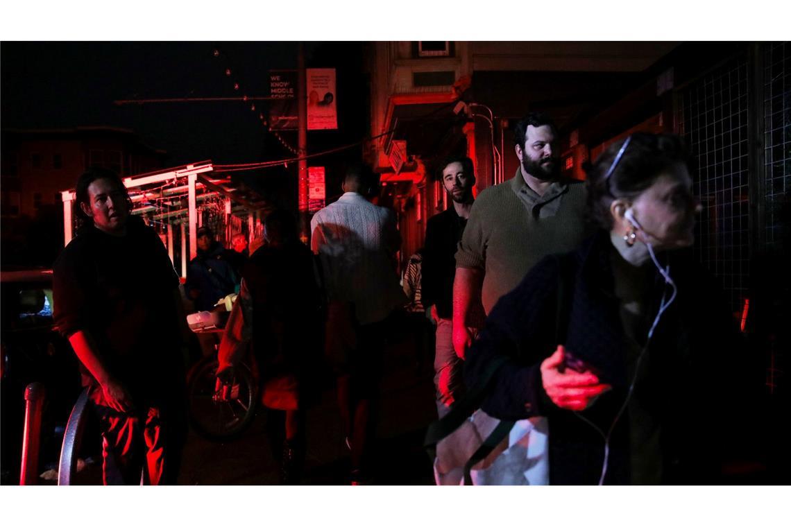 In der zentralen Hayes Street ist es düster.