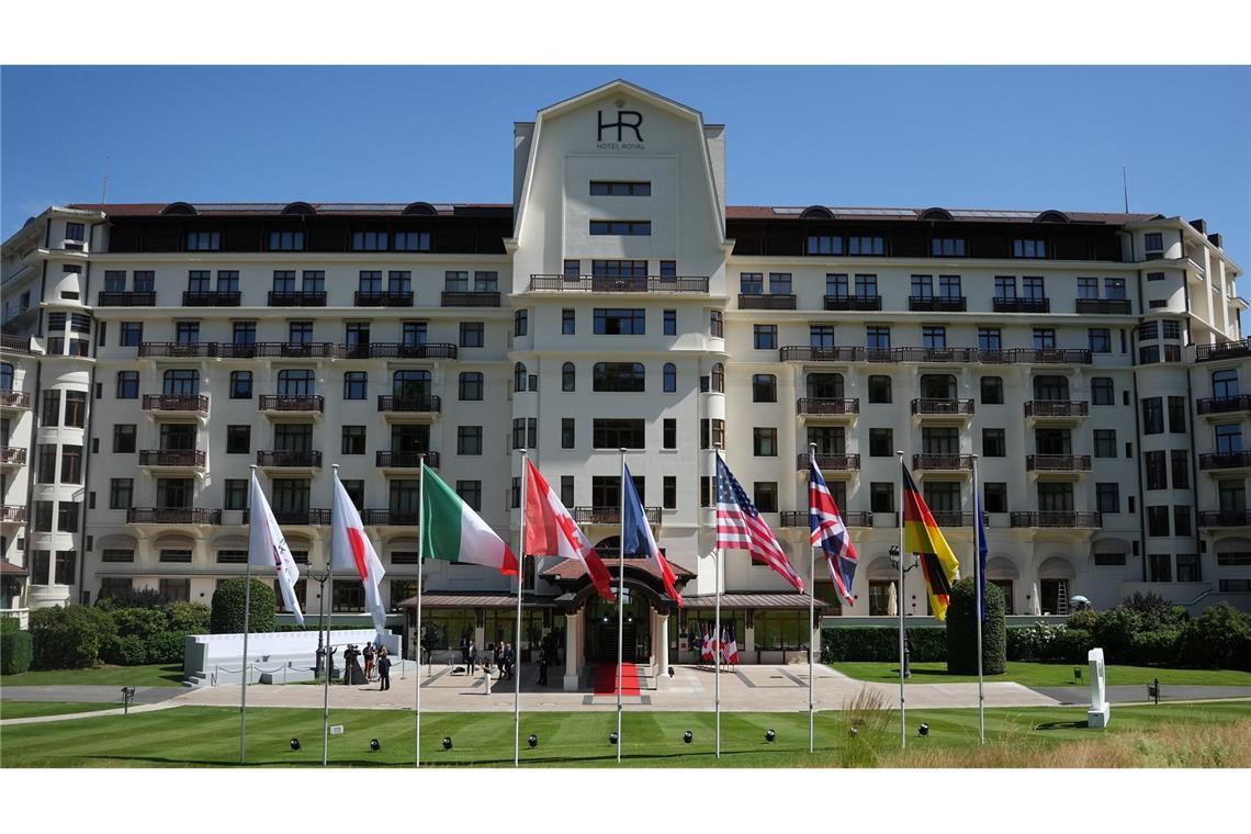 In diesem Hotel findet der Gipfel streng abgeschottet statt.