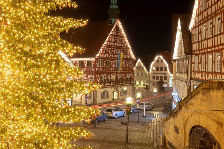 In diesem Jahr gibt es in Backnang und den Umlandgemeinden wieder die übliche Weihnachtsbeleuchtung. Archivfoto: Alexander Becher