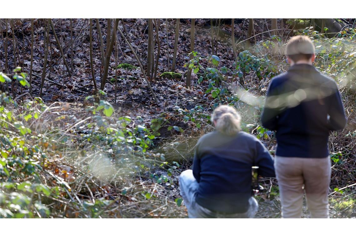 In diesem Waldstück in Duisburg wurde die Leiche einer Frau gefunden.