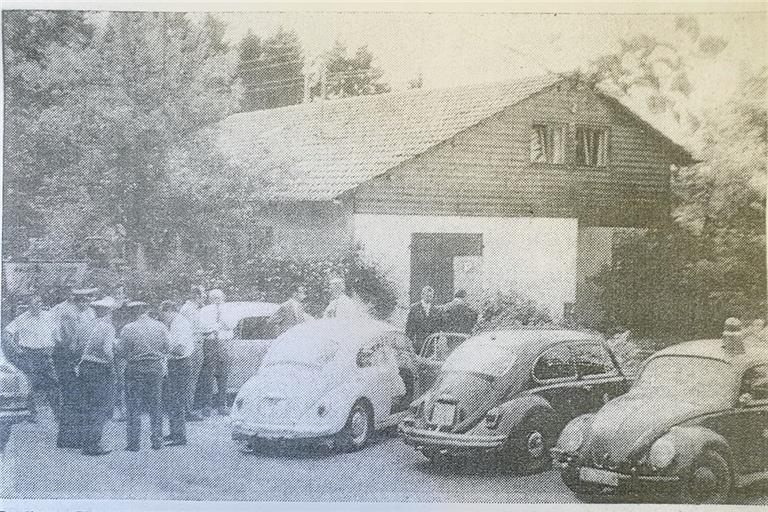 In diesem Wohnhaus in Althütte ereignete sich der Mord an der Gastwirtin. Archivfoto von 1970