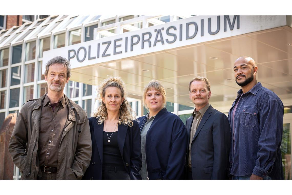 In dieser Konstellation sieht man das Dortmunder Kripo-Team in „Schmerz“ zum letzten Mal – für Stefanie Reinsperger (Mitte) ist es der letzte „Tatort“-Auftritt.