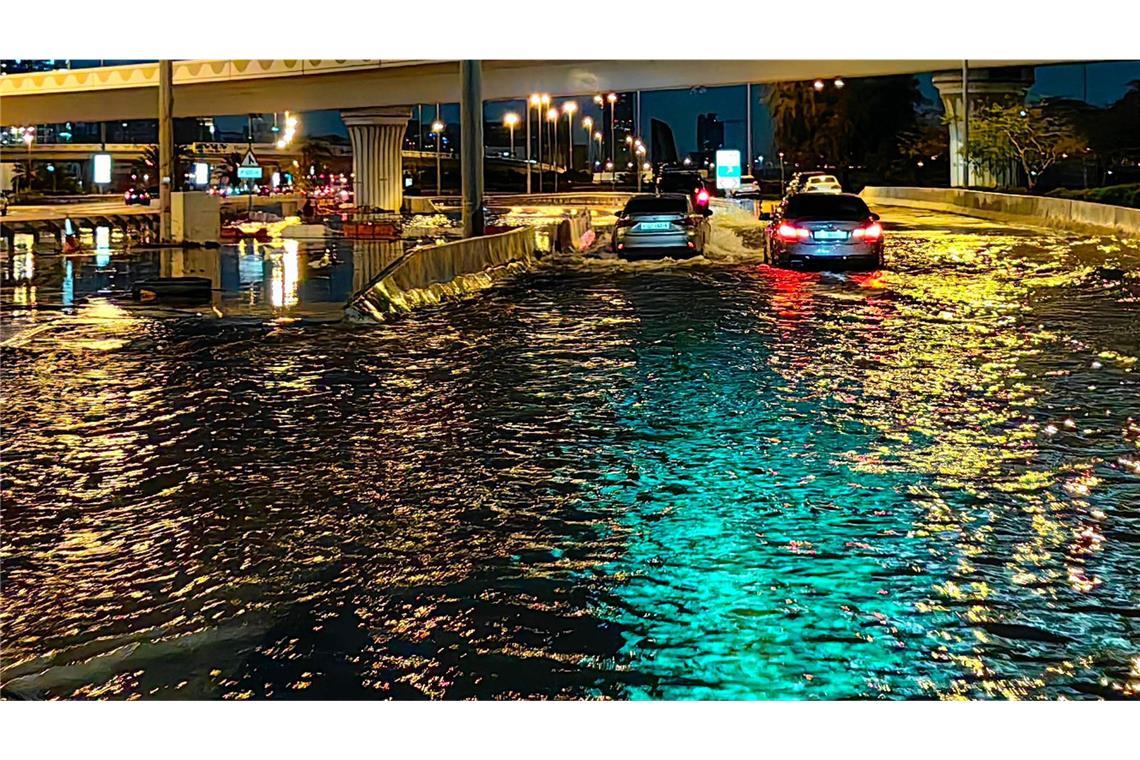 In Dubai haben massive Regenfälle teilweise für Chaos gesorgt.