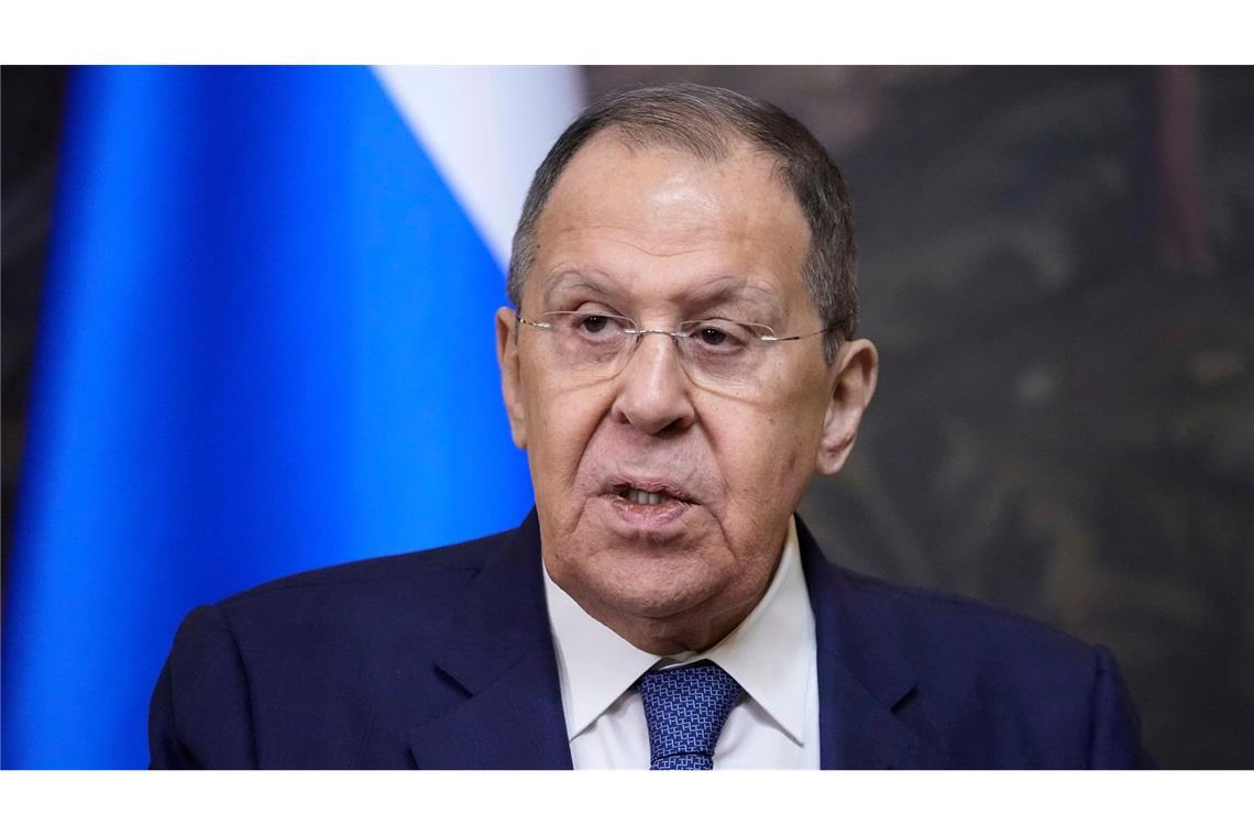 Waffenruhe in der Ukraine: Neue Pause – alte Forderungen In einem Interview wiederholte der russische Außenminister Sergej Lawrow die bisherigen Forderungen Moskaus für ein Ende des Kriegs gegen die Ukraine. (Archivbild)