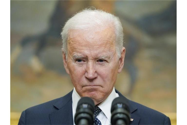 In einer Ansprache im Weißen Haus äußert sich Joe Biden zur Ukraine-Krise (Archivbild). Foto: Alex Brandon/AP/dpa