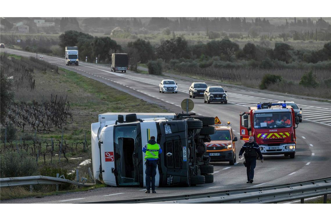 In Frankreich gab es durch den Sturm "Nils" einen Toten.