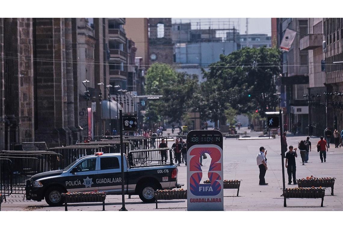 In Guadalajara kam es zu Gewalttaten: In der Stadt werden Spiele der nächsten Fußball-WM ausgetragen.