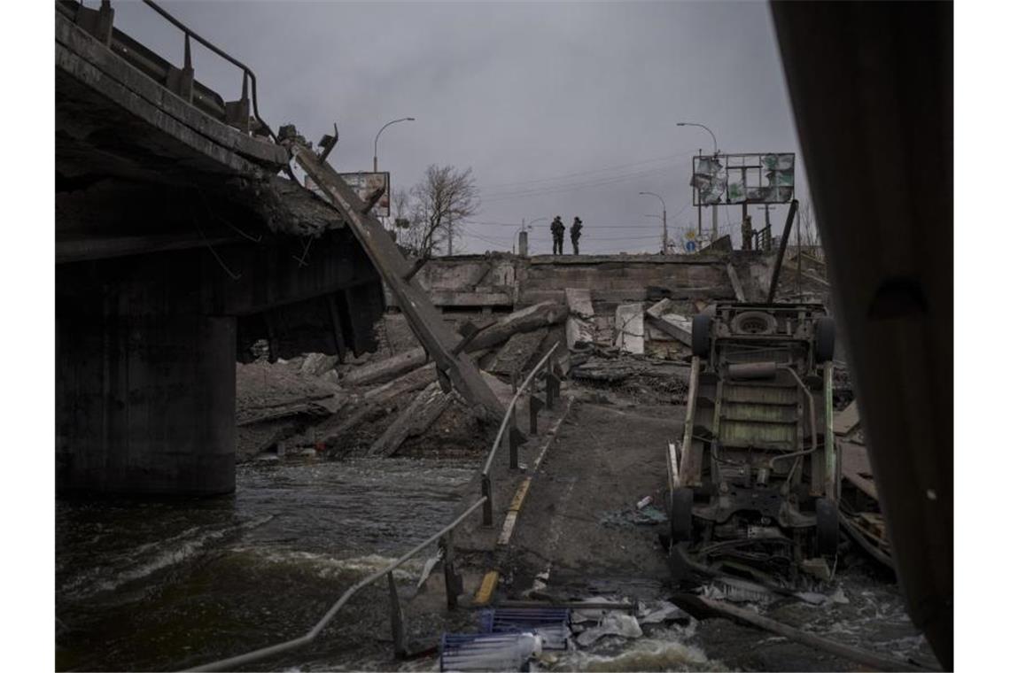 US-Journalist in Ukraine-Krieg getötet In Irpin nordwestlich von Kiew soll ein US-Journalist getötet worden sein. Foto: Felipe Dana/AP/dpa