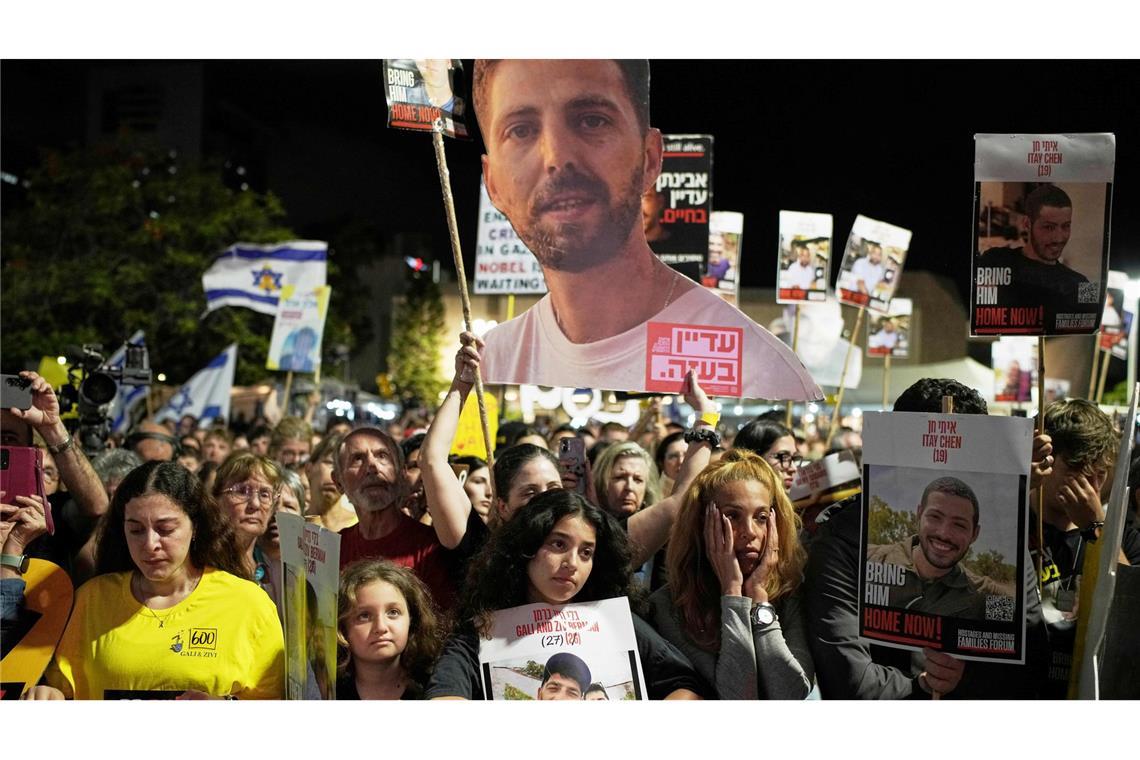 In Israel gehen erneut Menschen gegen den Krieg auf die Straße.