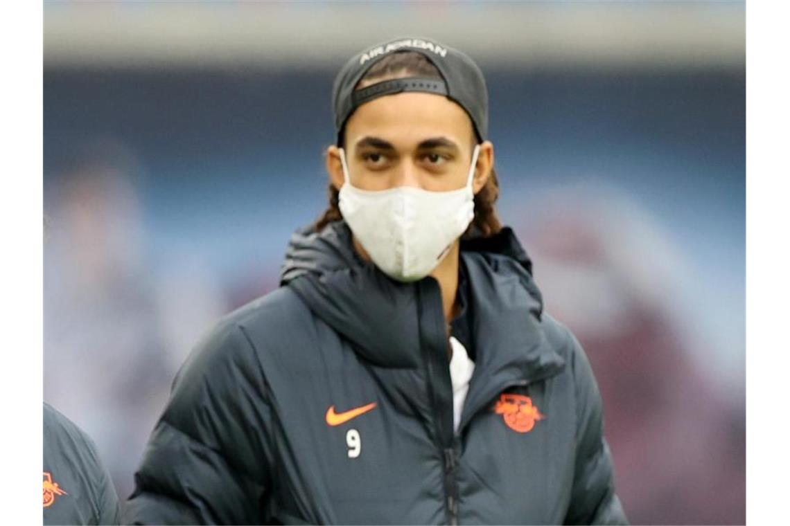 Leipzig beginnt mit Poulsen - Istanbul mit Doppel-Spitze In Istanbul in der Leipziger Startelf: Yussuf Poulsen. Foto: Jan Woitas/dpa-Zentralbild/dpa