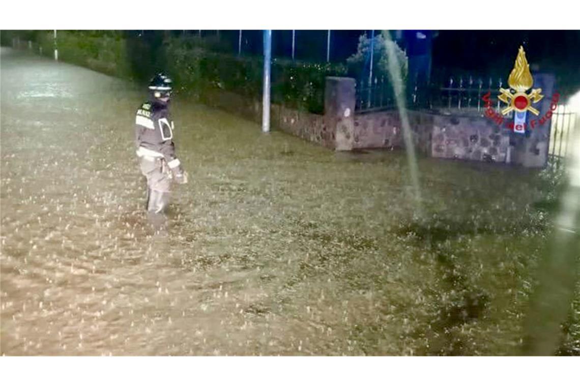 In Italien kam es zu heftigen Unwettern.