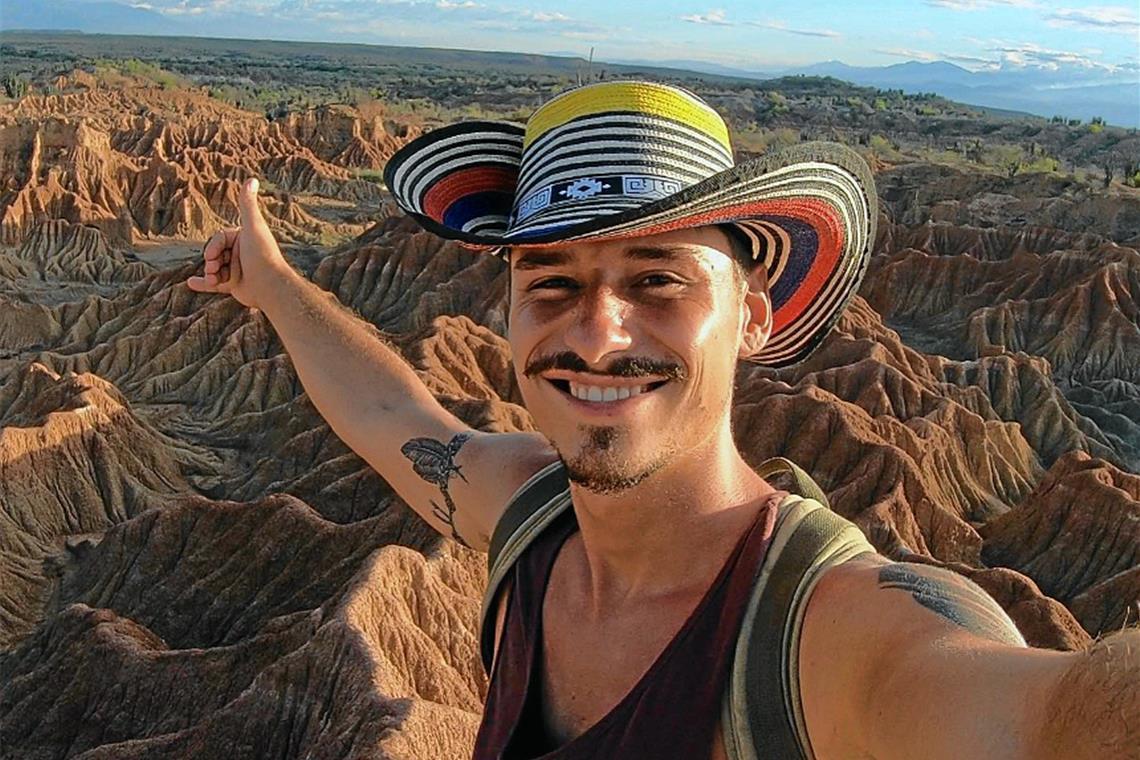 Ein Stuckateurmeister aus Murrhardt auf Abenteuerreise In Kolumbien entdeckte Marc Deriu die einzigartige Landschaft der Tatacoa-Wüste.