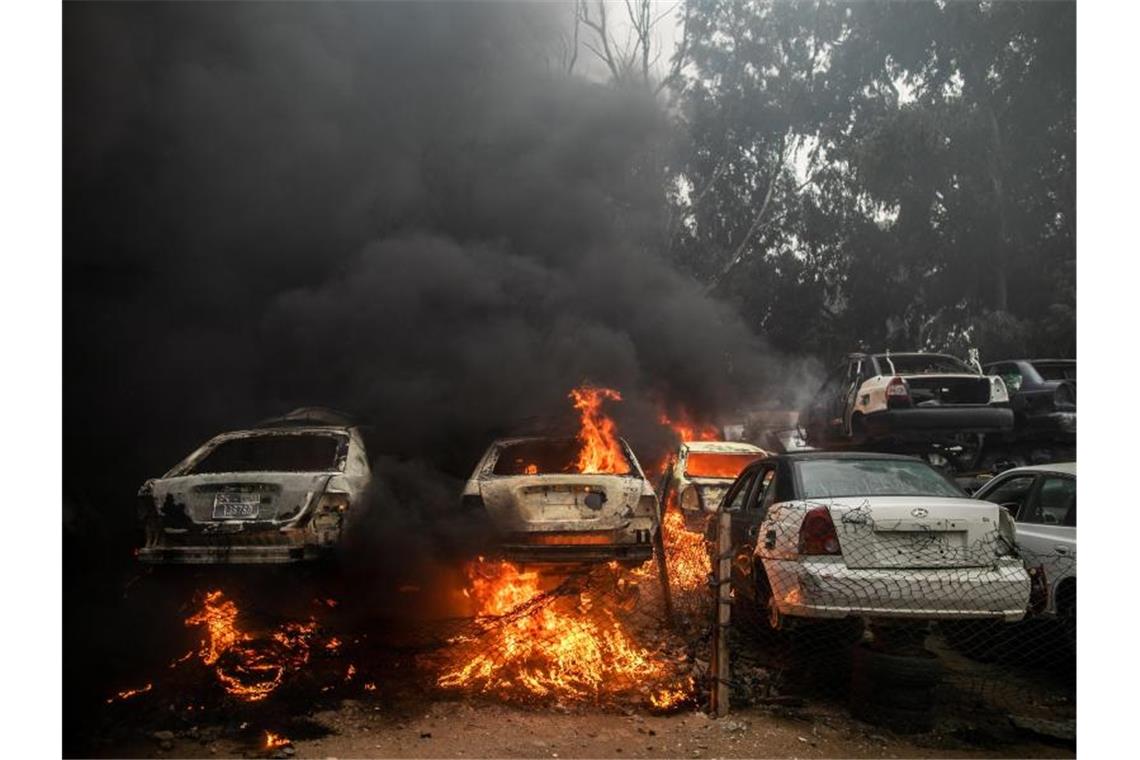 In Libyen war nach dem Sturz und der Tötung des langjährigen Machthabers Al-Gaddafi 2011 ein Bürgerkrieg ausgebrochen, an dem zahlreiche Milizen beteiligt sind. Foto: Amru Salahuddien/XinHua/dpa