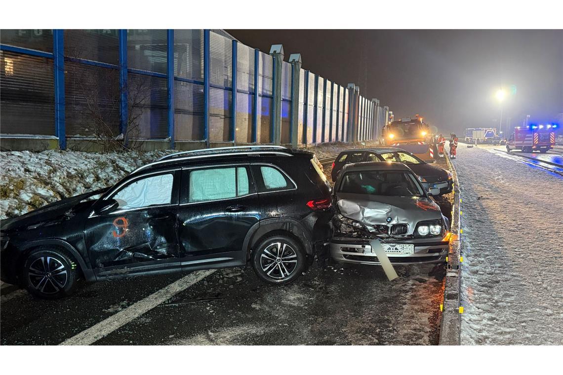 In Lichtenfels in Bayern kam es zu einer Massenkarambolage.