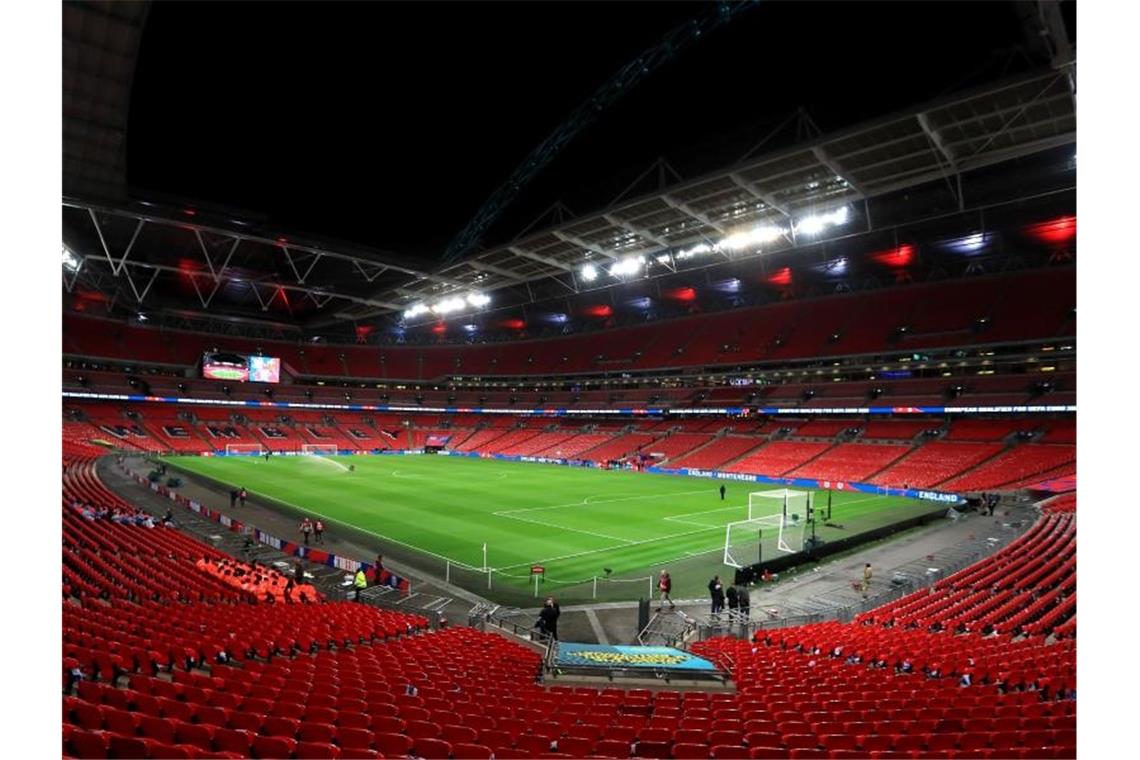 In London sollen die Fans ins Wembley-Stadion zurückkehren. Foto: Mike Egerton/PA Wire/dpa
