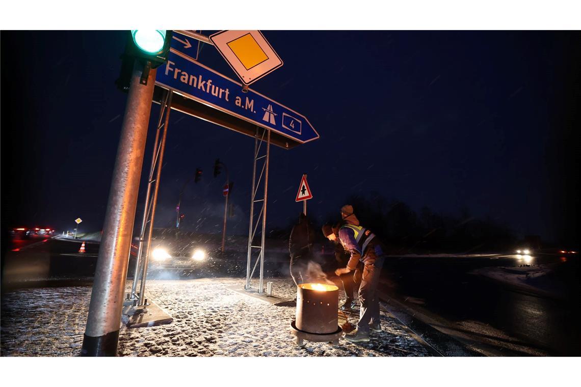 In mehreren Bundesländern gab es Bauern-Proteste an Autobahnen.