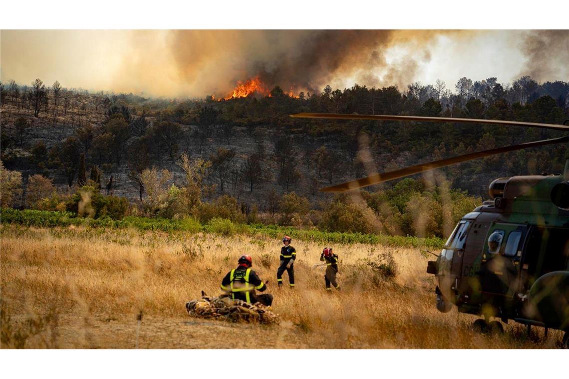 Großbrand in Südfrankreich in weiten Teilen gelöscht In nur wenigen Stunden hatte sich der Brand enorm ausgebreitet. (Archivbild)