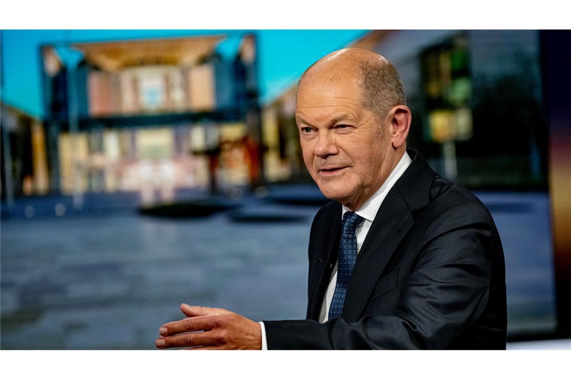 Bilder des Tages In Reichweite - Scholz beim RTL-Interview