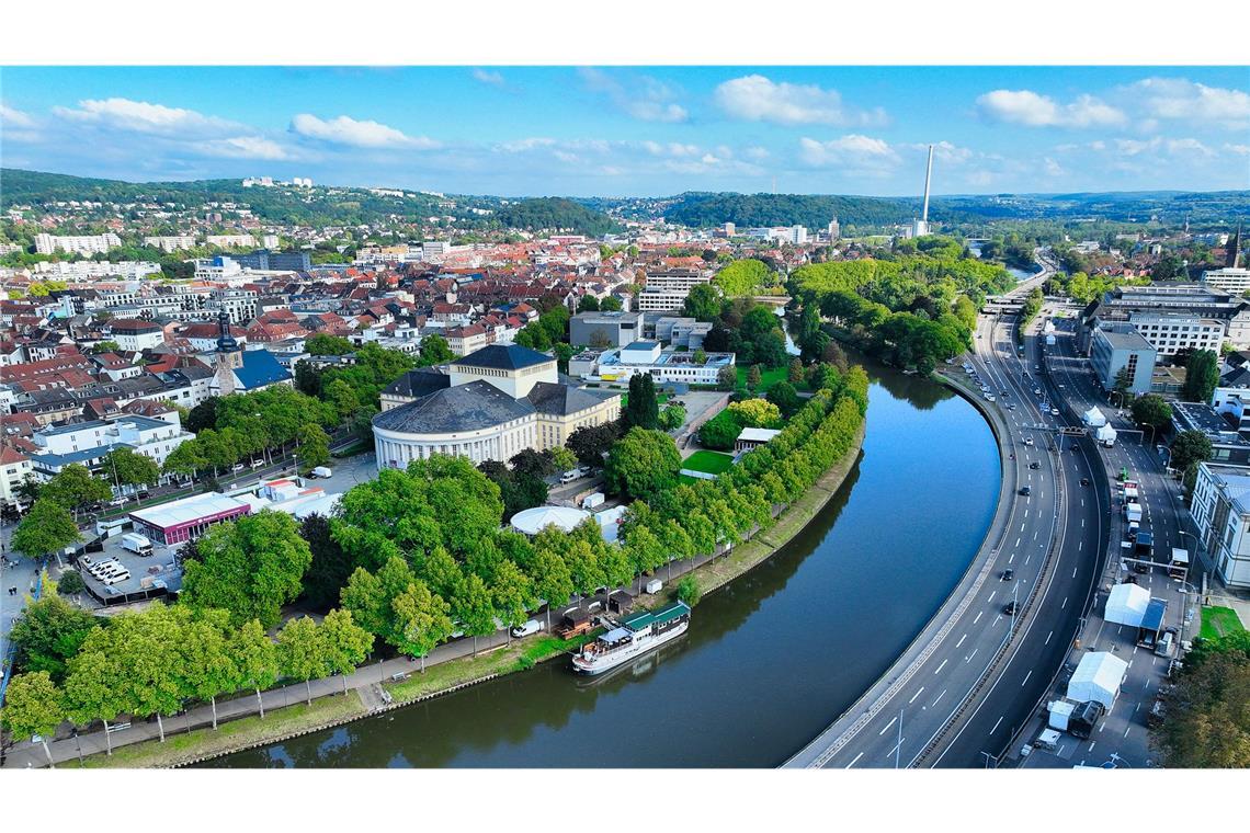 Tag der Einheit: Merz will nach vorne blicken In Saarbrücken laufen seit Tagen die Vorbereitungen für die Feier am Tag der Deutschen Einheit. (Archivbild)