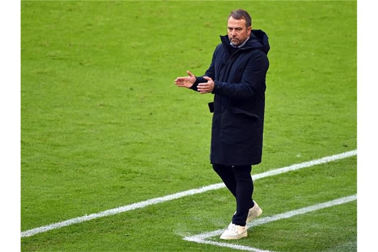 „In so einem Spiel ist natürlich auch immer das Quäntchen Glück wichtig“, sagt Hansi Flick. Foto: Matthias Balk/dpa POOL/dpa
