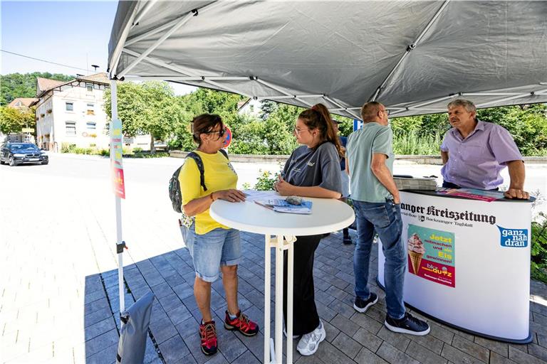 In Spiegelberg schauten in der vergangenen Woche viele Leser vorbei. Foto: Dietmar van der Linden