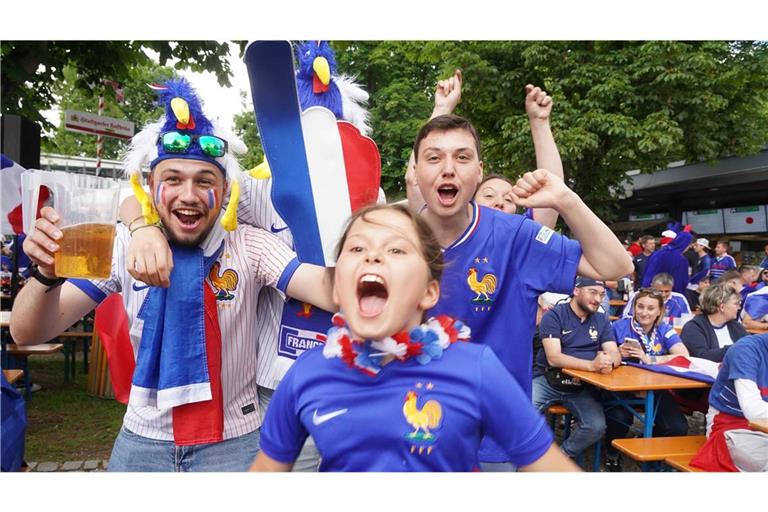 In Stuttgart feierten die Franzosen ein Fußballfest.