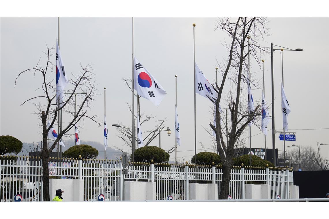 Suche nach Ursache für Flugzeugunglück in Südkorea In Südkorea wurde nach dem Unglück Staatstrauer angeordnet.