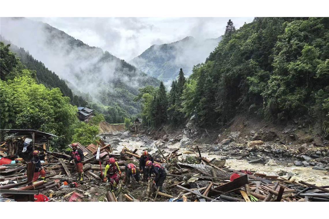 Tote bei Schlammlawinen – Behörden warnen erneut In südwestchinesische Provinz Guizhou gab die Behörde eine Warnung aus.