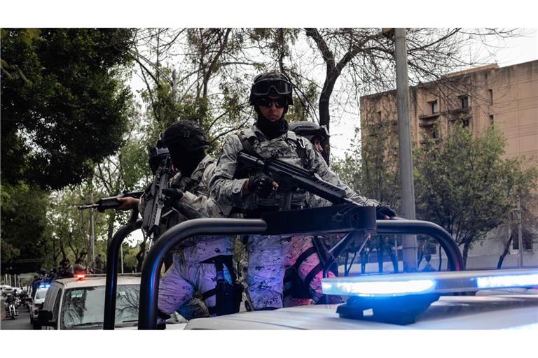 In Teilen von Mexiko-Stadt war eine massive Präsenz der Sicherheitskräfte zu beobachten.