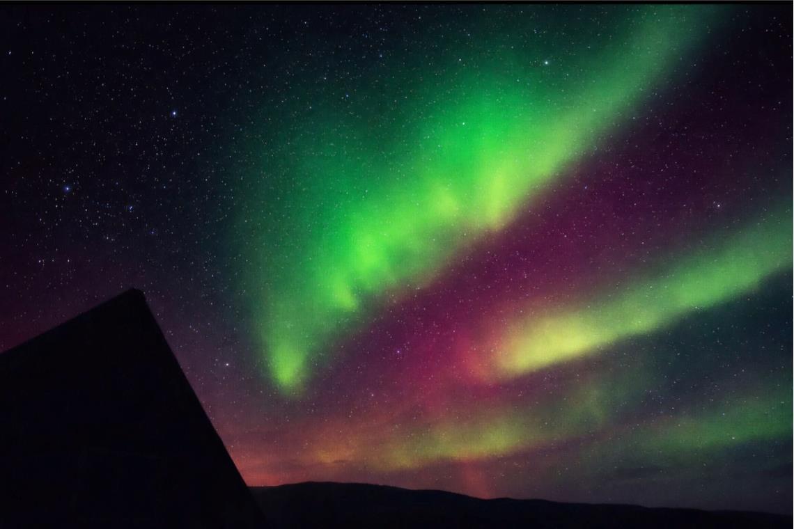 In Weissach im Tal beobachtete eine Leserin ein wahres Farbspektakel über ihrer ...