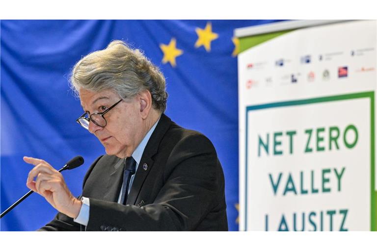Industriekommissar Thierry Breton über das "Netto-Null-Valley": "Die EU-Kommission ist bereit, dieses Vorhaben zu unterstützen."