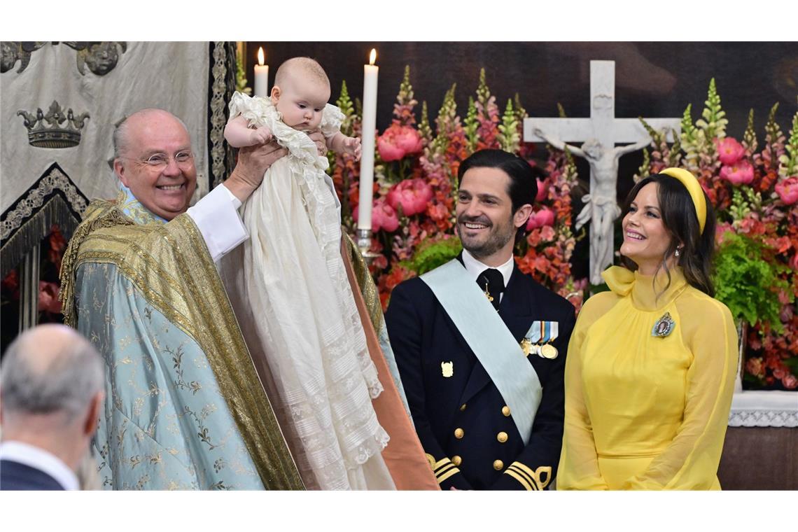 Schwedische Prinzessin Ines getauft Ines wurde getauft.