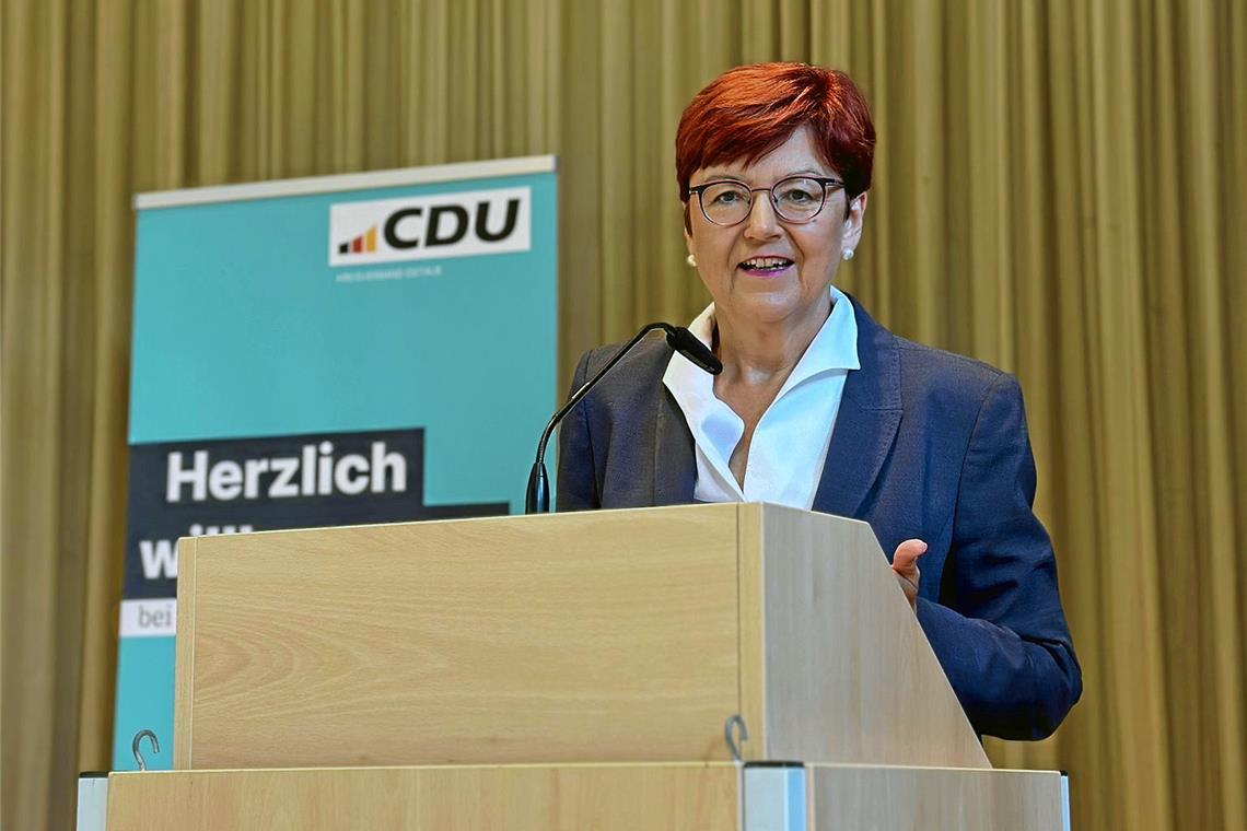 Die CDU nominiert Inge Gräßle Inge Gräßle wurde mit 99 Prozent der Stimmen nominiert. Foto: privat