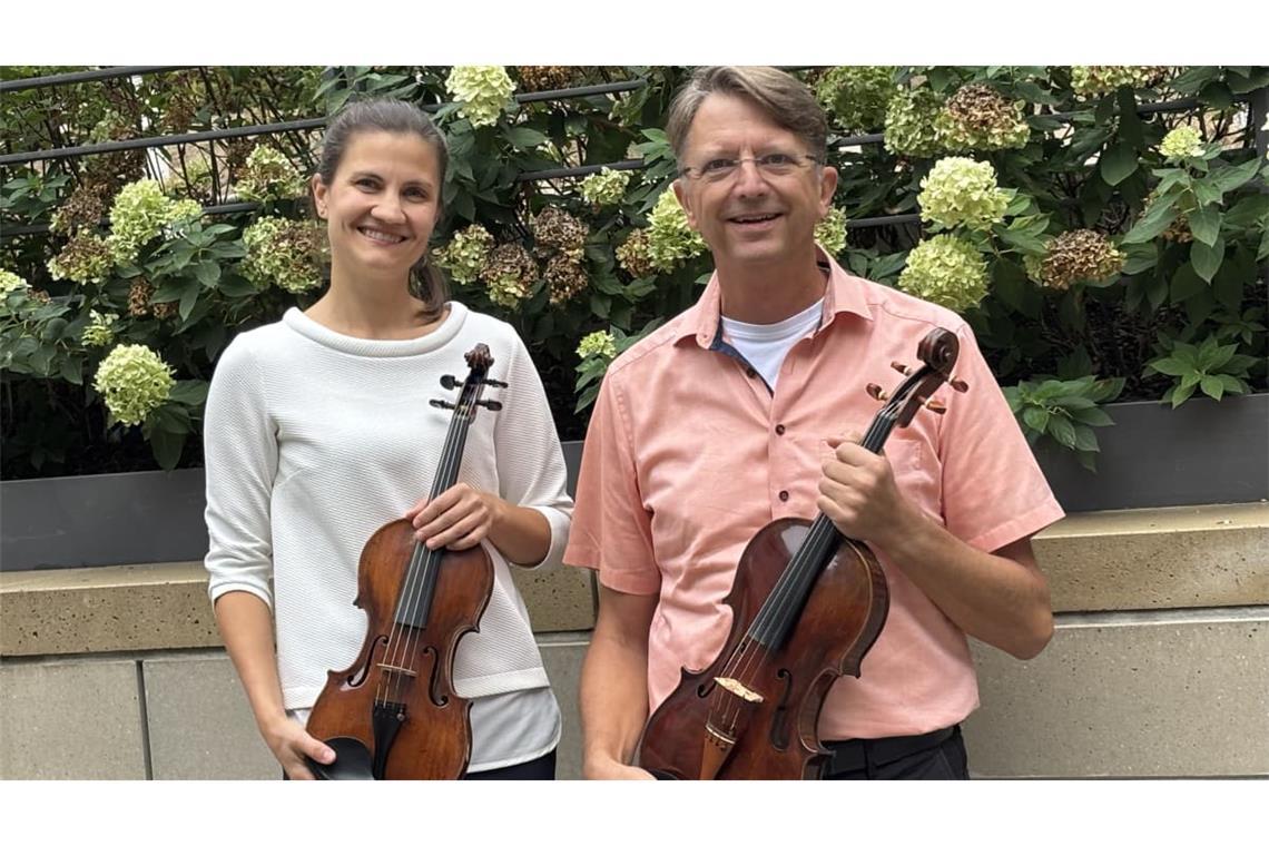 Ingenieure im Bosch-Orchester: Geigerin Hendrikje Freudenreich und Bratischst Gert Hägele.