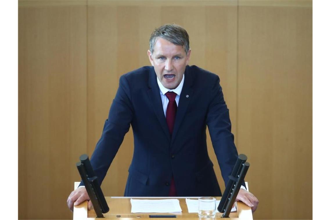100 AfD-Funktionäre proben Aufstand gegen Rechtsaußen Höcke Innerhalb der AfD wächst der Widerstand gegen den Thüringer Fraktionschef Björn Höcke. Foto: Bodo Schackow