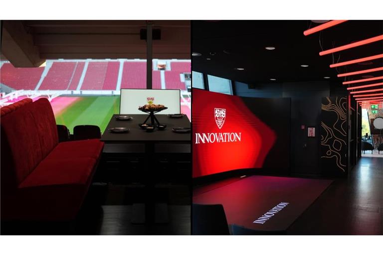 Innovation steht im Fokus des neuen VIP-Bereichs auf der Gegengerade, von dem man direkt auf das Spielfeld sieht.